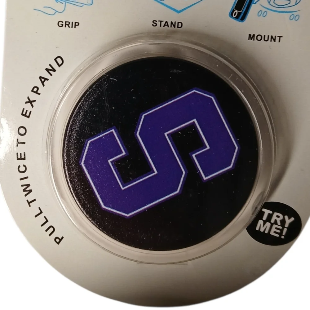 PopSocket Stanford Mobile Phone Stand - Black and Purple